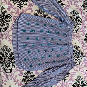 Jcrew off the shoulder embellished blouse